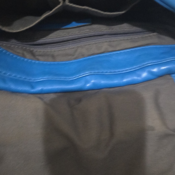 Marc By Marc Jacobs Vibrant Blue Backpack Distressed Hot Turqoiuse - Picture 6 of 7